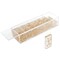 Acrylic Domino Set 28 Piece Gold Foil Double 6 With Clear Display Case